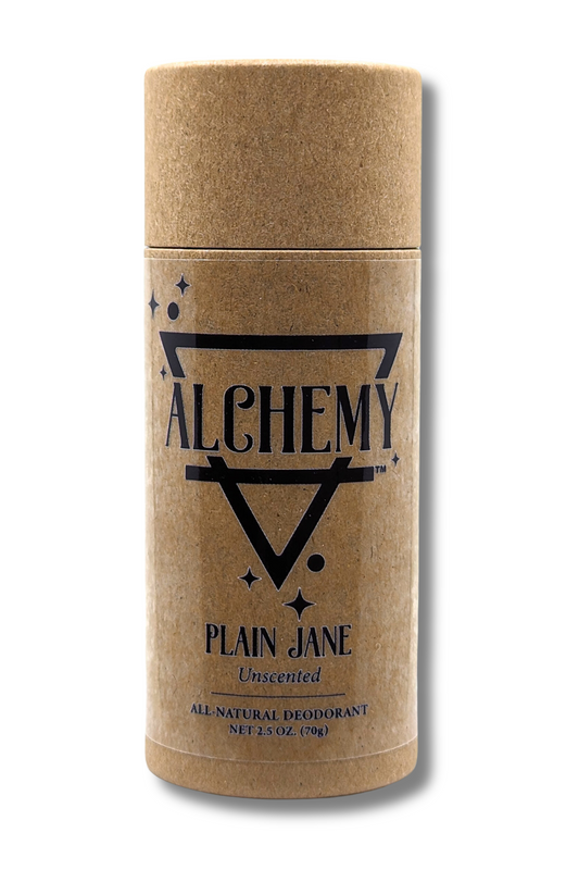 Plant-based, all-natural deodorant with plastic-free packaging for an eco-friendly and refreshing underarm experience Plain Jane Unscented
